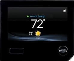 Smart thermostat display