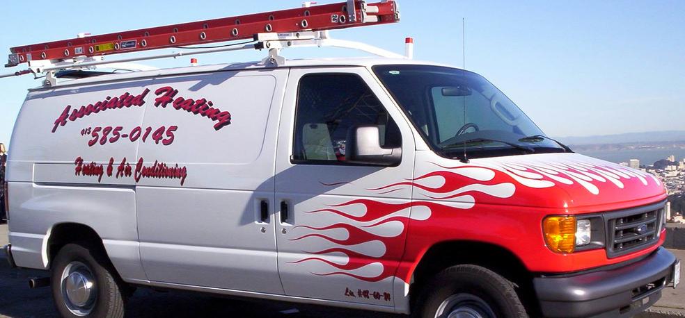 Associated Heating service van